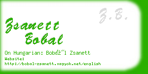 zsanett bobal business card